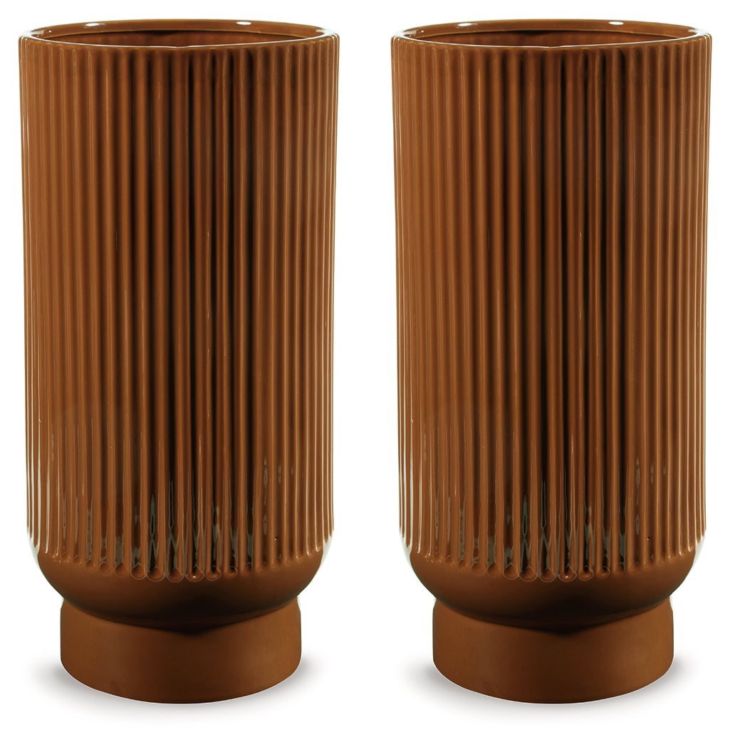 Avalyah Burnt Umber Vase from Ashley - Luna Furniture