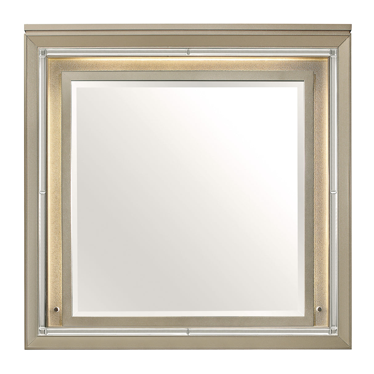 Loudon Champagne Metallic Youth Mirror (Mirror Only) from Homelegance - Luna Furniture