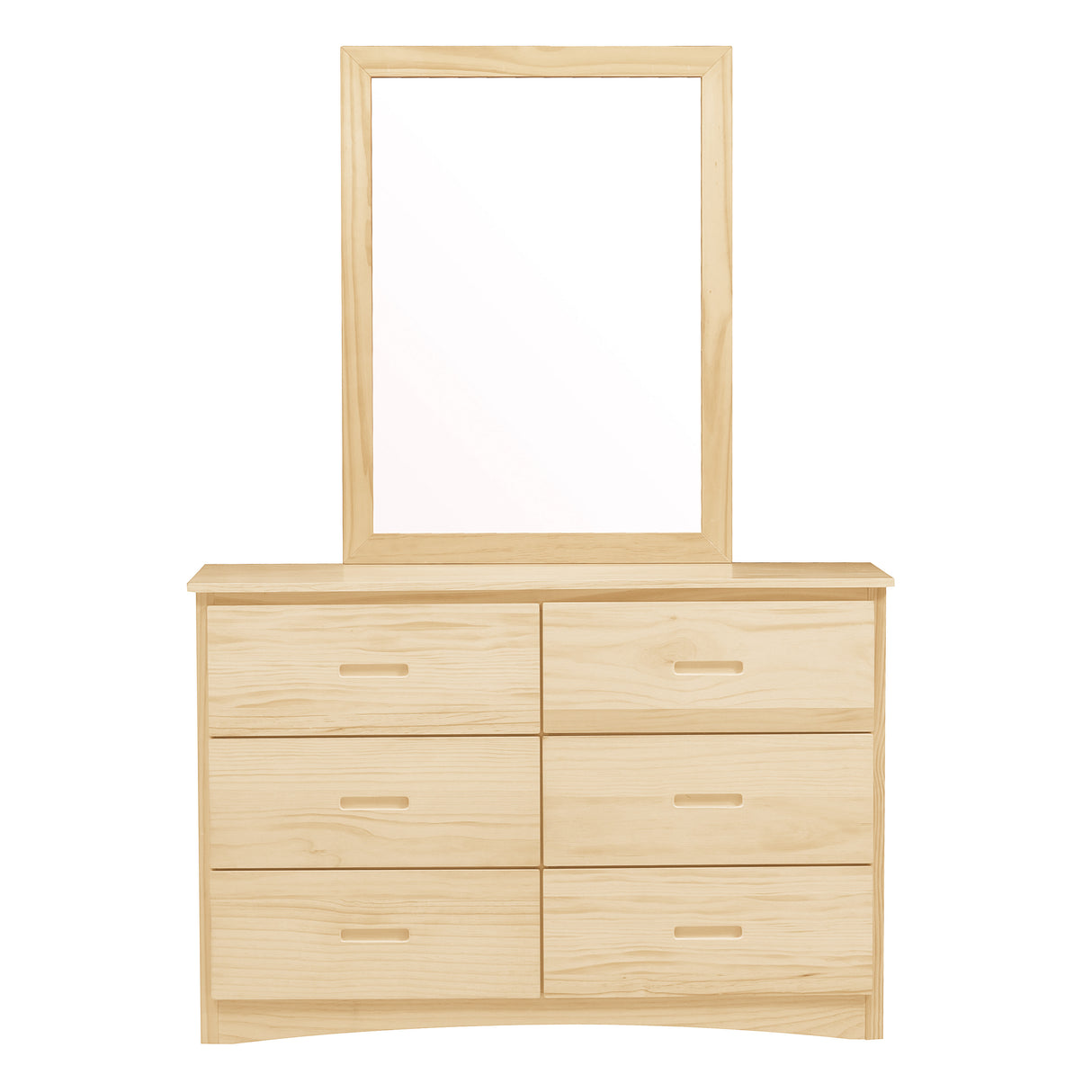 Bartly Pine Mirror (Mirror Only) from Homelegance - Luna Furniture