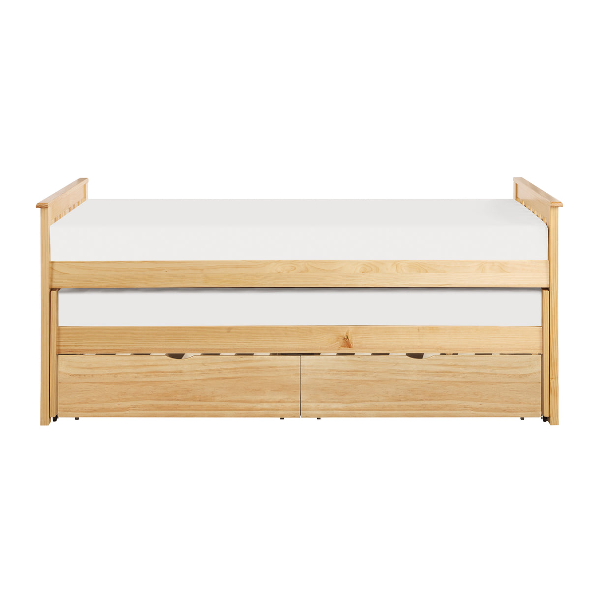 Bartly Pine Twin/Twin Bed with Storage Boxes from Homelegance - Luna Furniture