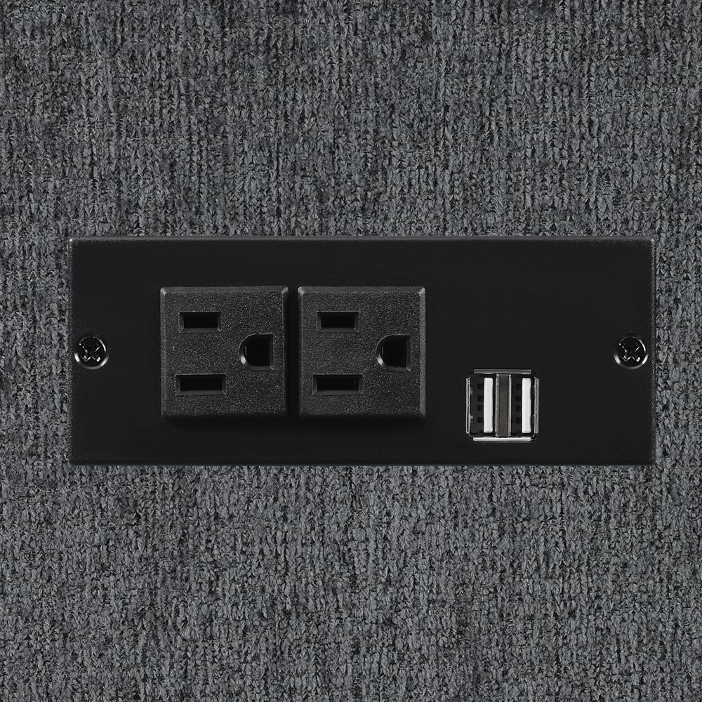 Bahrain Charcoal 6-Piece Upholstered Motion Sectional from Coaster - Luna Furniture