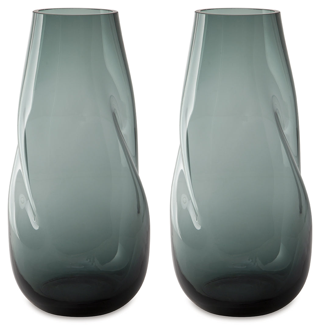 Beamund Teal Blue Vase from Ashley - Luna Furniture
