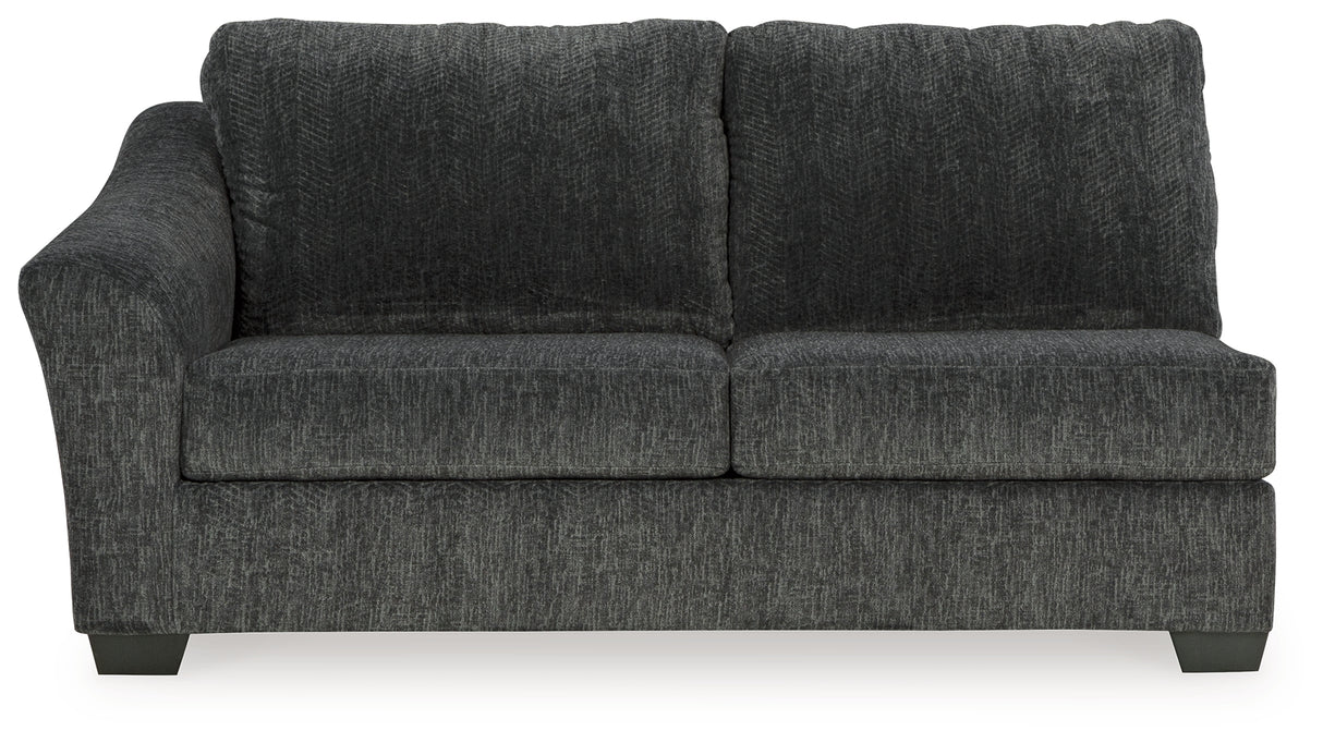 Biddeford Ebony Left-Arm Facing Full Sofa Sleeper from Ashley - Luna Furniture