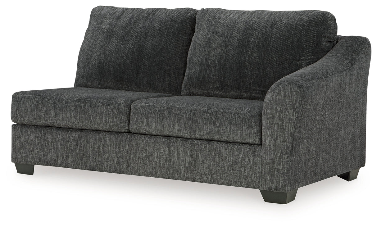 Biddeford Ebony Right-Arm Facing Sofa from Ashley - Luna Furniture