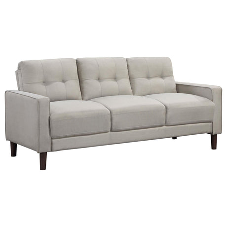 Bowen Upholstered Track Arms Tufted Sofa Beige - 506785 - Luna Furniture