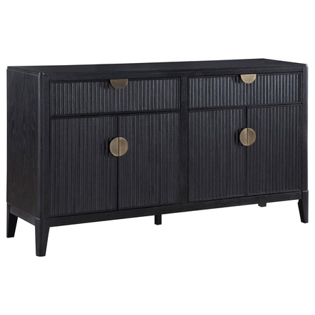 Brookmead 2-drawer Sideboard Buffet with Storage Cabinet Black - 108235 - Luna Furniture