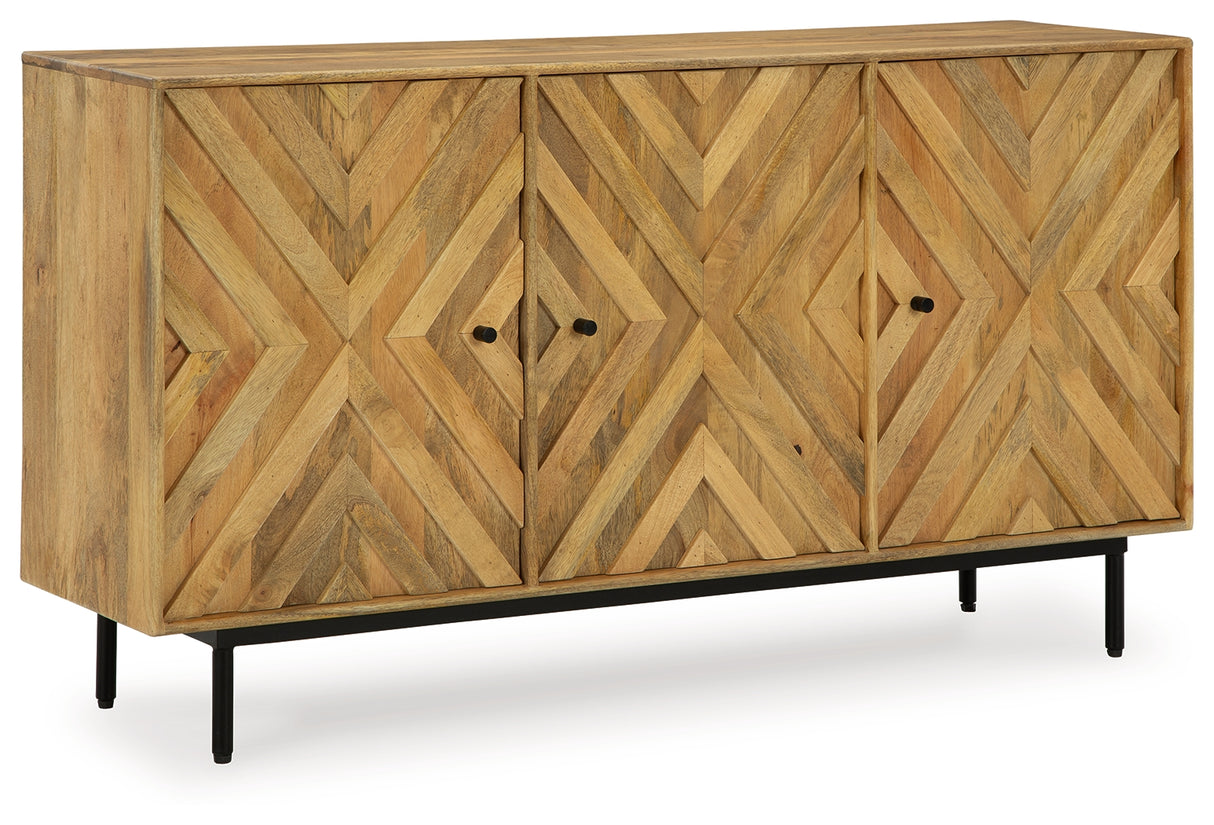 Cadewick Natural Accent Cabinet from Ashley - Luna Furniture
