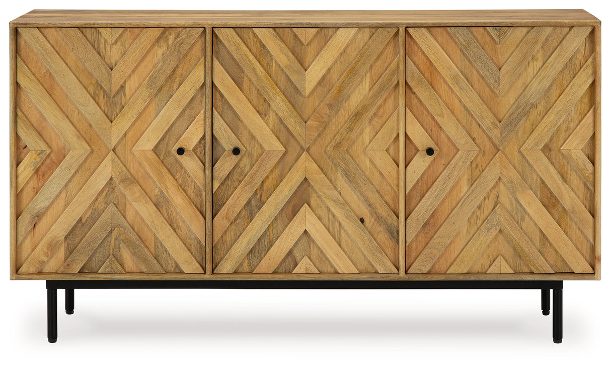 Cadewick Natural Accent Cabinet from Ashley - Luna Furniture
