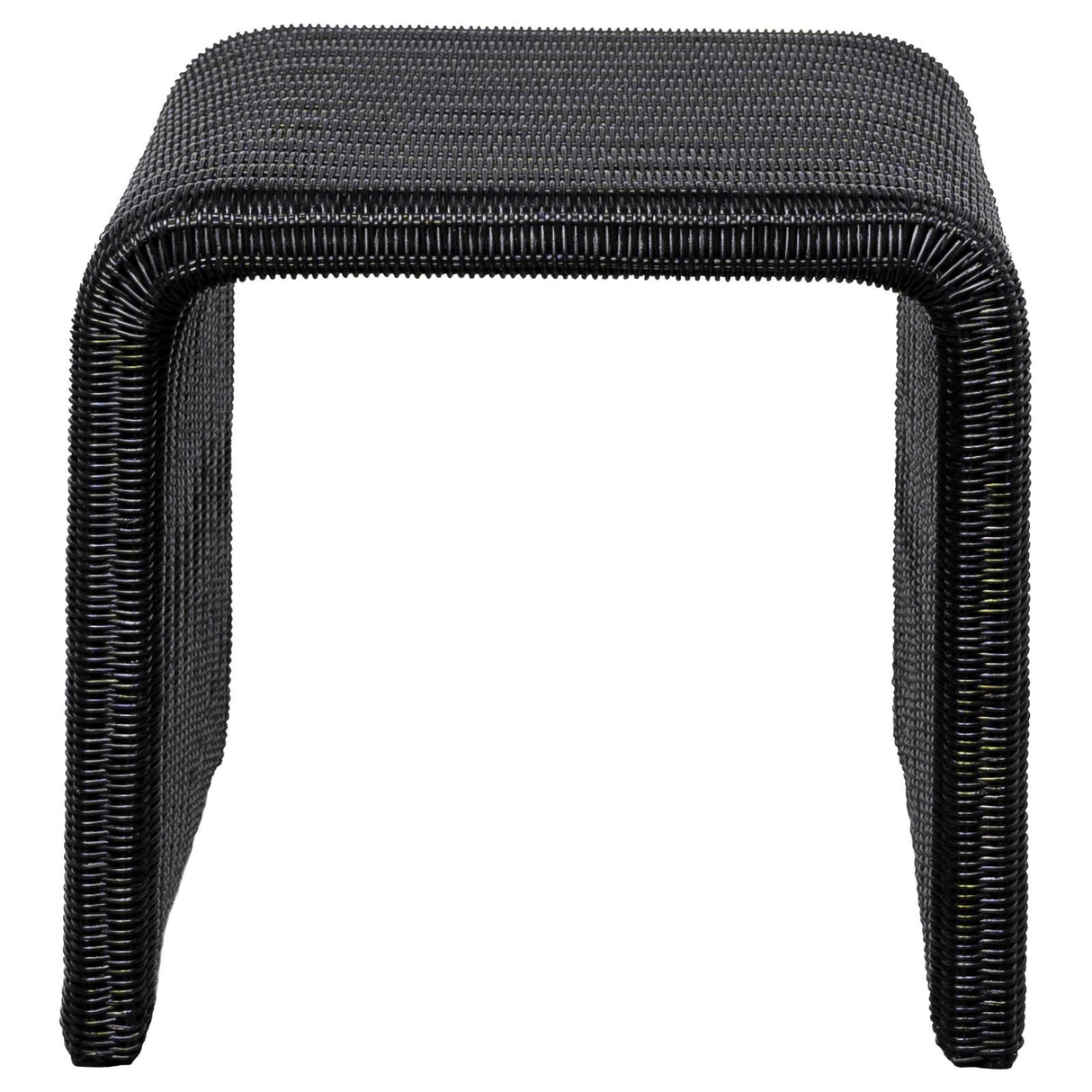 Cahya Black Woven Rattan Sqaure End Table from Coaster - Luna Furniture