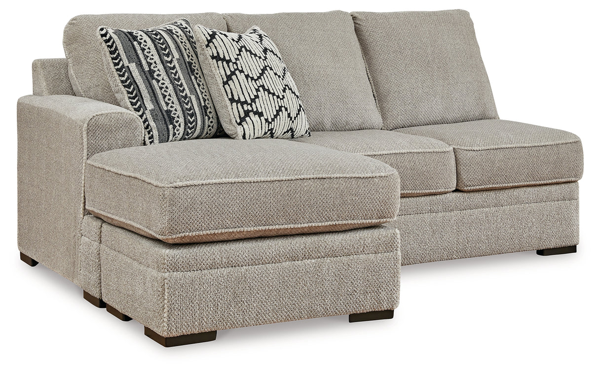 Calnita Sisal Left-Arm Facing Sofa Chaise from Ashley Furniture - Luna Furniture