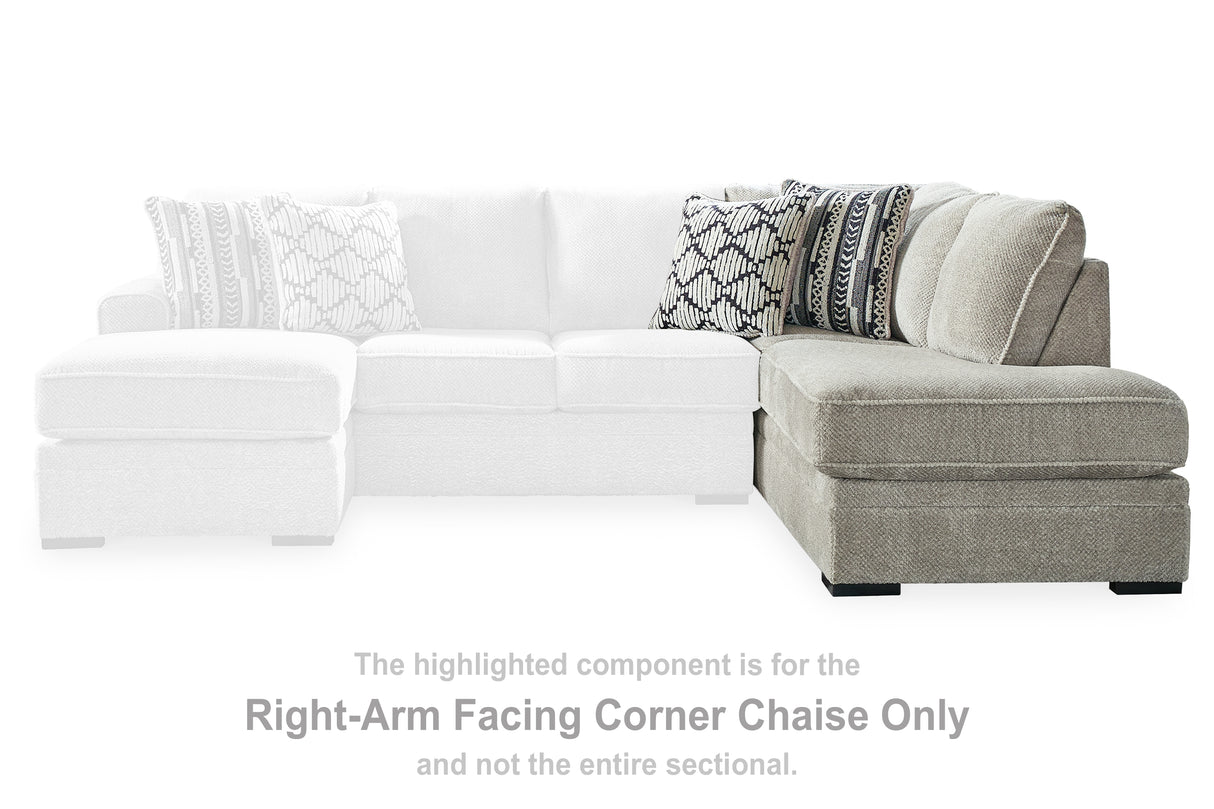 Calnita Sisal Right-Arm Facing Corner Chaise from Ashley Furniture - Luna Furniture