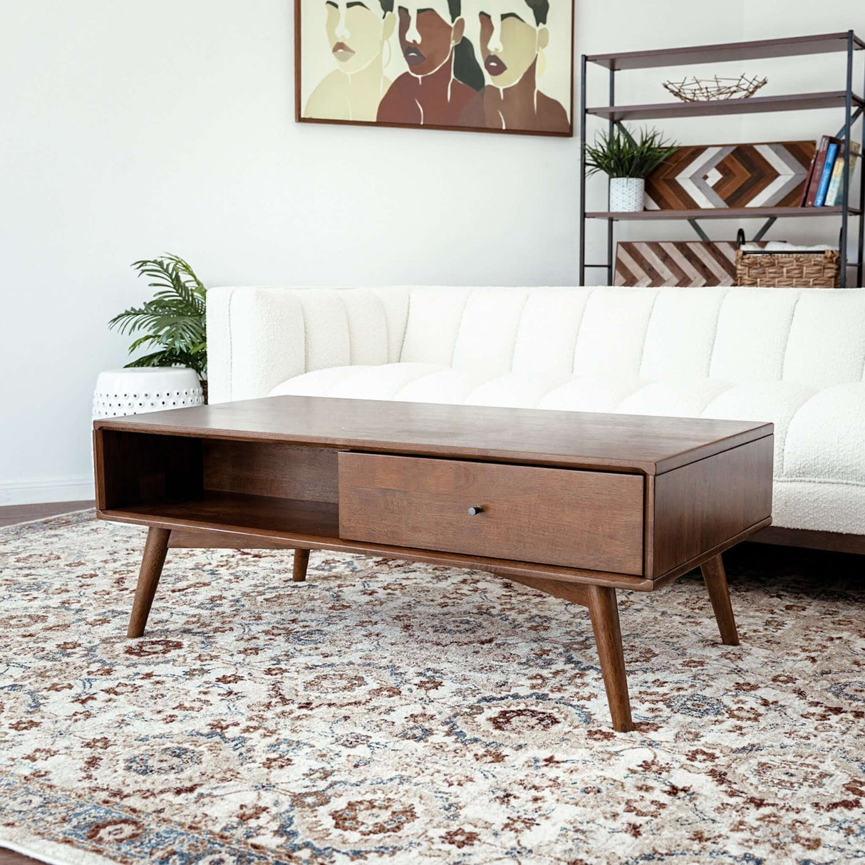 Caroline Walnut Coffee Table from Midinmod - Luna Furniture