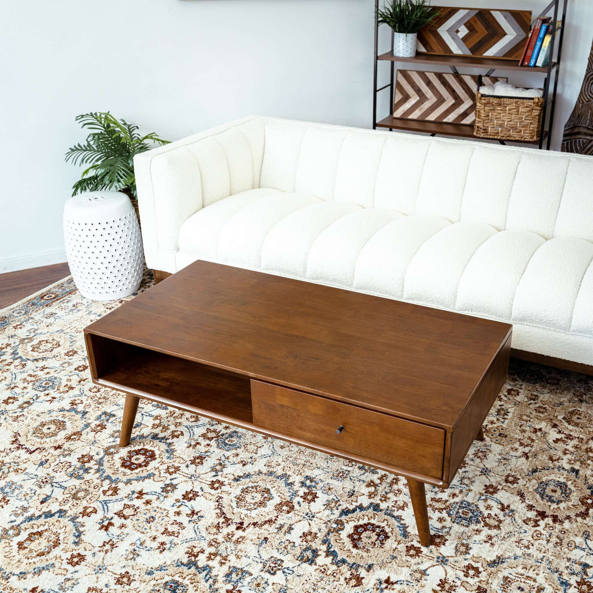 Caroline Walnut Coffee Table from Midinmod - Luna Furniture
