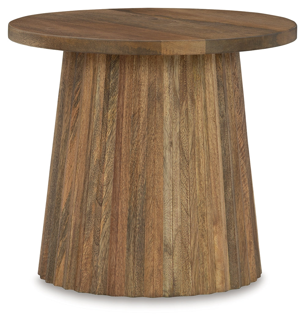 Ceilby Natural Accent Table from Ashley - Luna Furniture