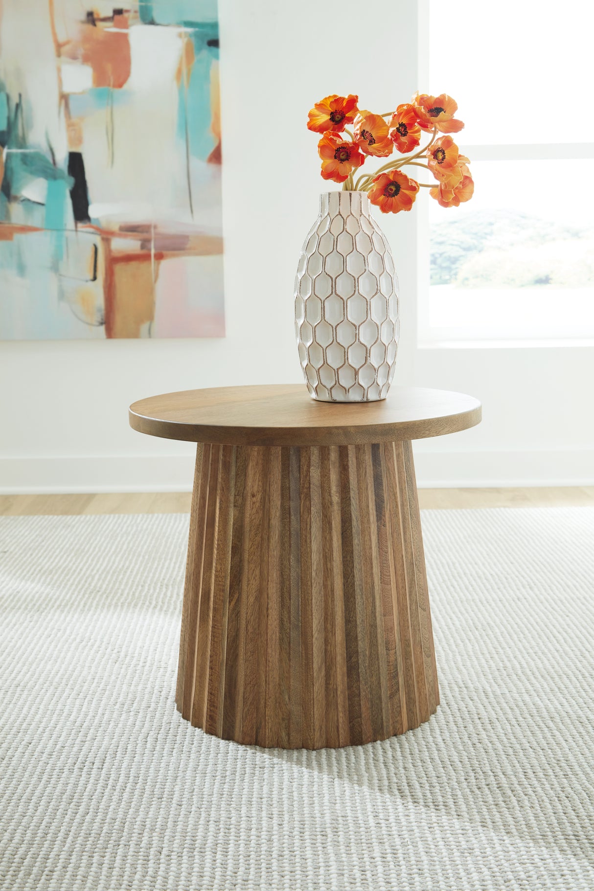 Ceilby Natural Accent Table from Ashley - Luna Furniture