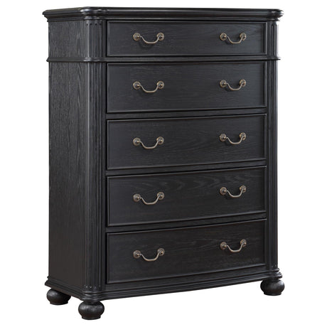 Celina 5-drawer Bedroom Chest Black - 224765 - Luna Furniture