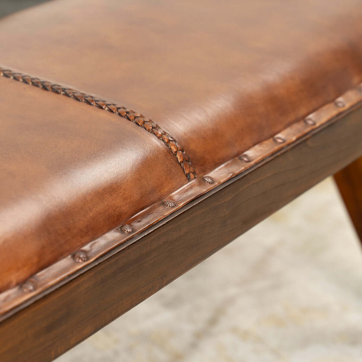 Chad Leather Bench from Midinmod - Luna Furniture