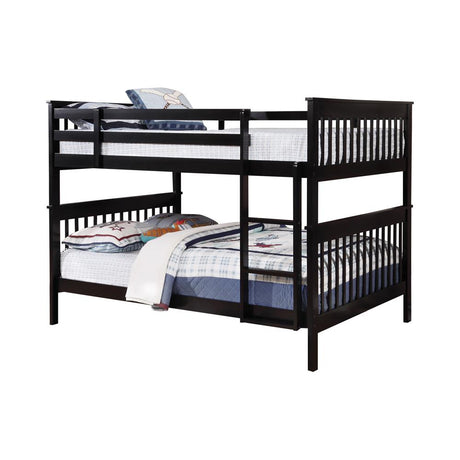 Chapman Full Over Full Bunk Bed Black - 460359 - Luna Furniture