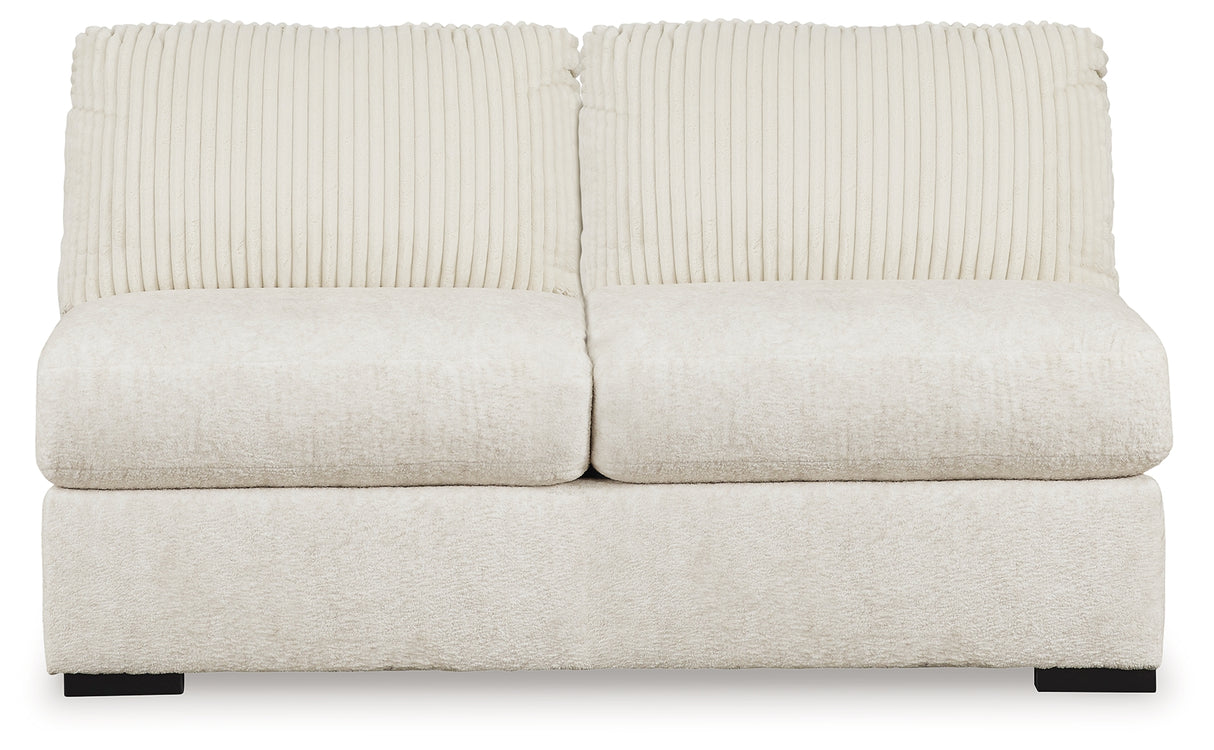 Chessington Ivory Armless Loveseat from Ashley - Luna Furniture
