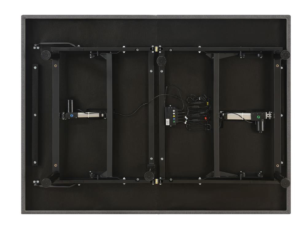 Clara Gray and Black Eastern King Adjustable Bed Base from Coaster - Luna Furniture