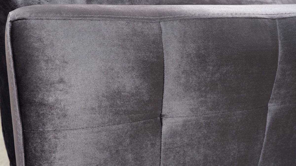 Clara Gray Velvet Sofa & Loveseat from Nova Furniture - Luna Furniture