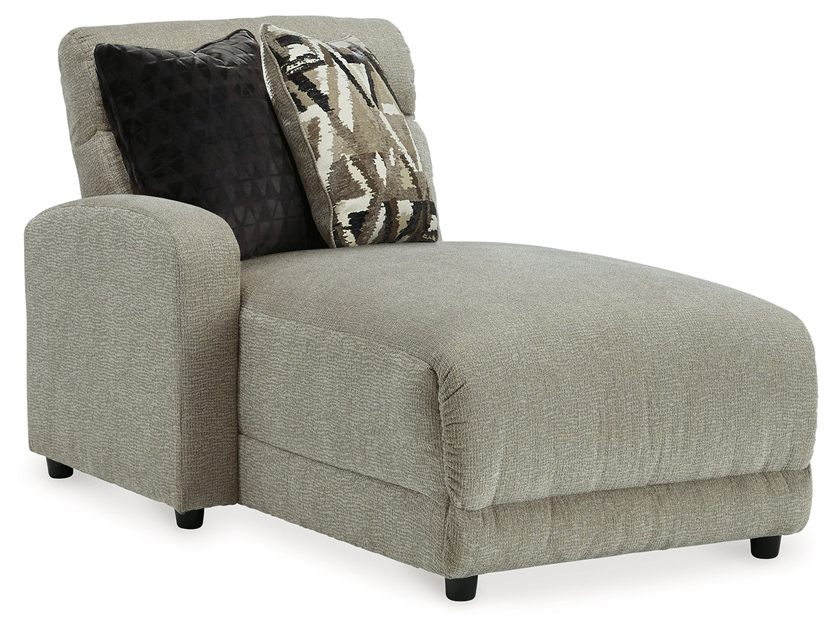 Colleyville Stone Left-Arm Facing Power Reclining Back Chaise from Ashley - Luna Furniture