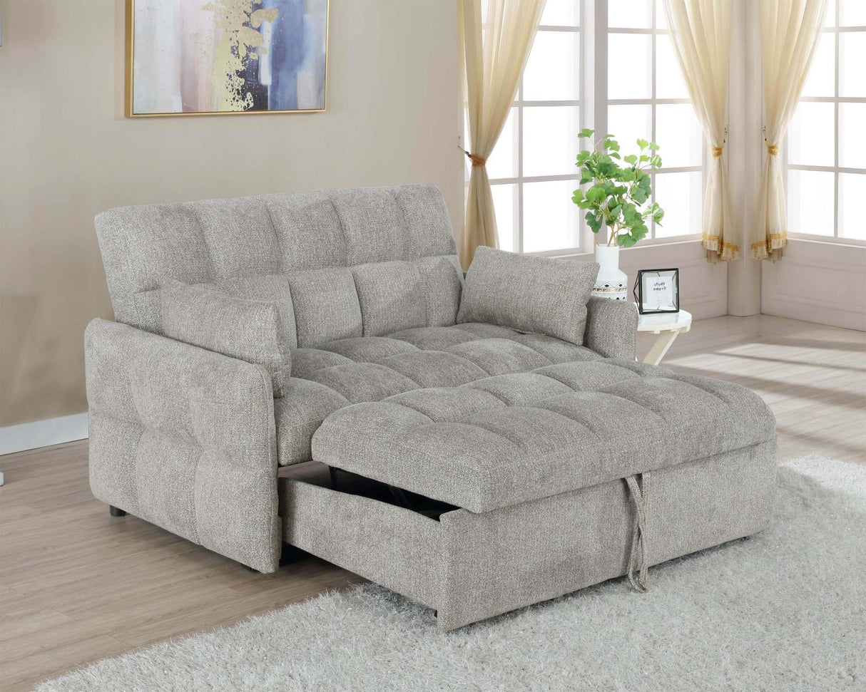 Cotswold Tufted Cushion Sleeper Sofa Bed Beige - 508307 - Luna Furniture