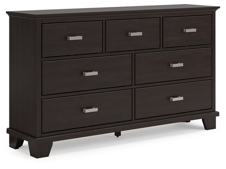 Covetown Dark Brown Dresser - B441-31 - Luna Furniture