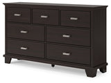 Covetown Dark Brown Dresser - B441-31 - Luna Furniture