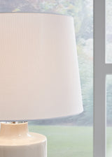 Cylener Off White Table Lamp - L100794 - Luna Furniture
