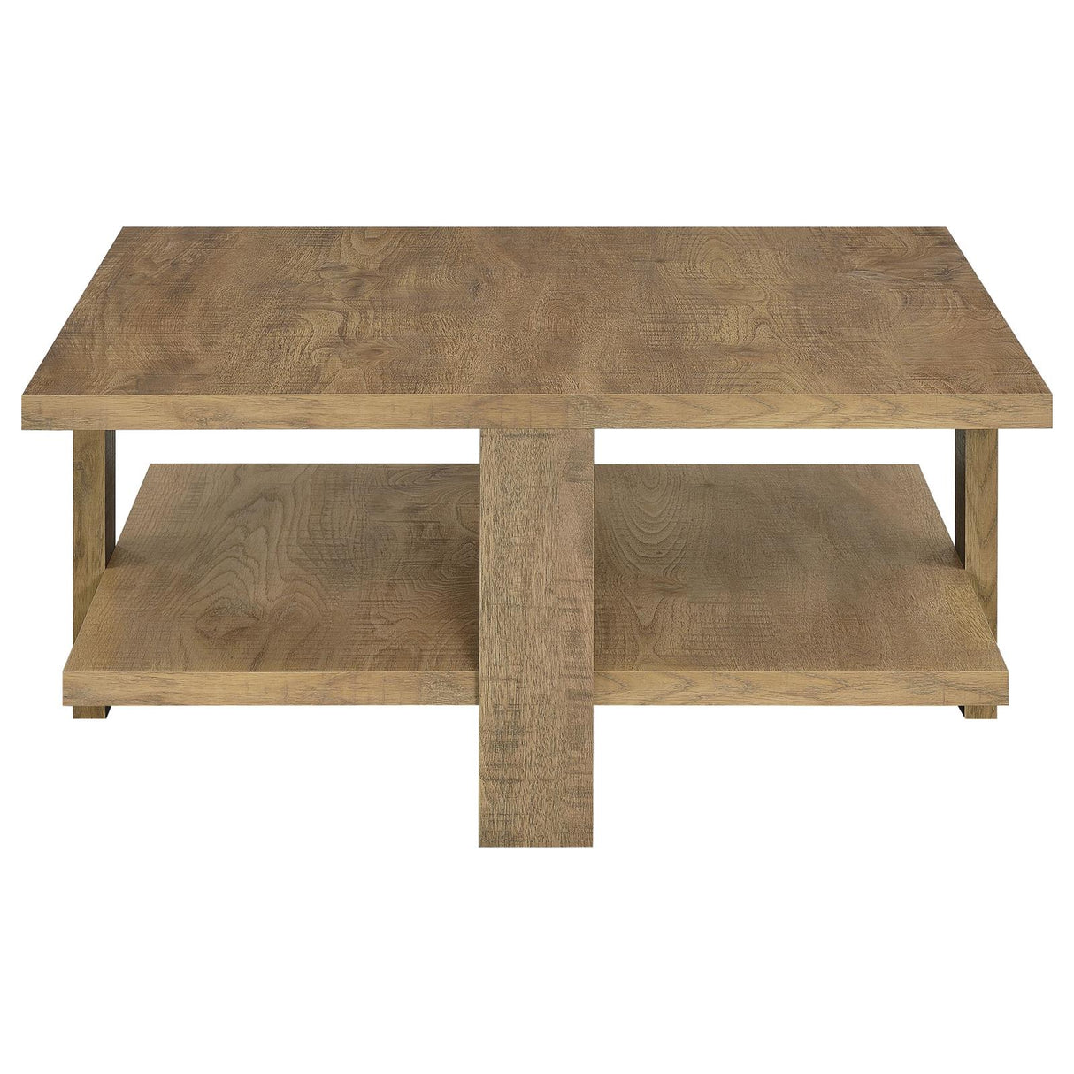 Dawn Mango Square Engineered Wood Coffee Table With Shelf from Coaster - Luna Furniture