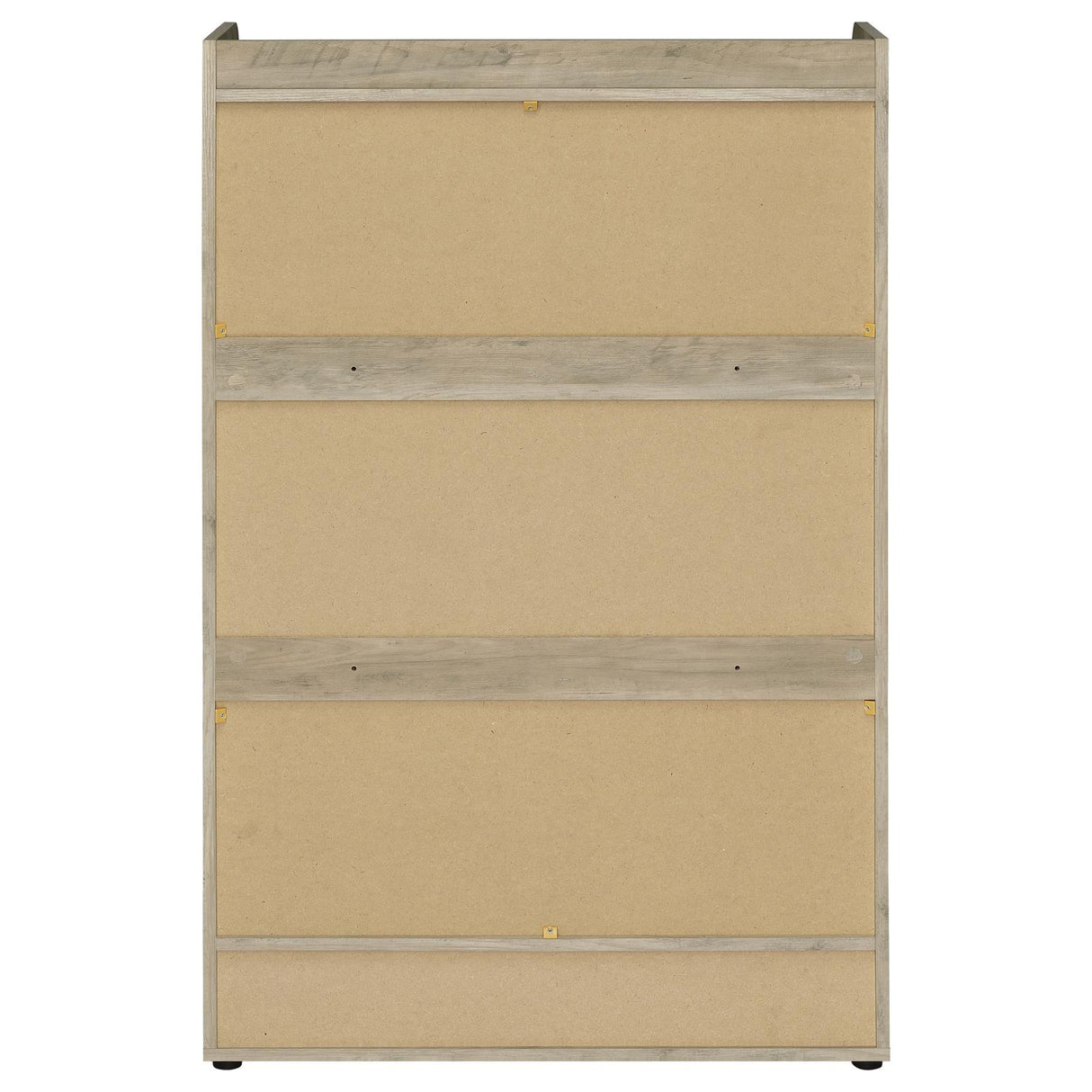 Denia Antique Pine and White 3-Tier Shoe Storage Cabinet from Coaster - Luna Furniture