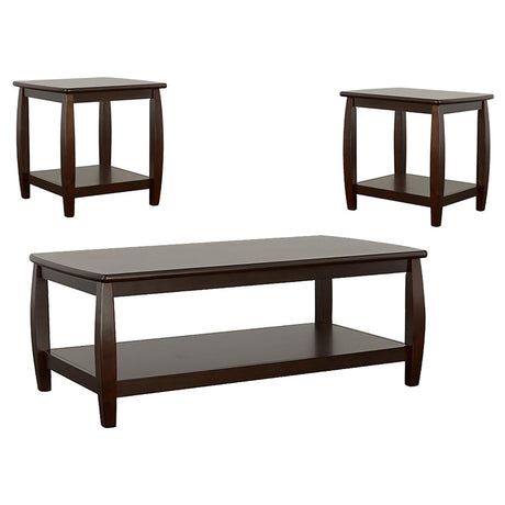 Dixon 3-piece Coffee Table Set Espresso - 701078-S3 - Luna Furniture