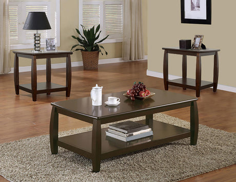 Dixon 3-piece Coffee Table Set Espresso - 701078-S3 - Luna Furniture
