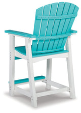 Eisely Turquoise/White Outdoor Counter Height Bar Stool (Set of 2) - P208-124 - Luna Furniture