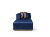 Elisha Navy Velvet Double Chaise Sectional - ELISHANAVY-SEC - Luna Furniture