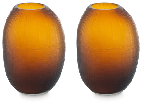 Embersen Amber Vase, Set of 2 - A2900002 - Luna Furniture