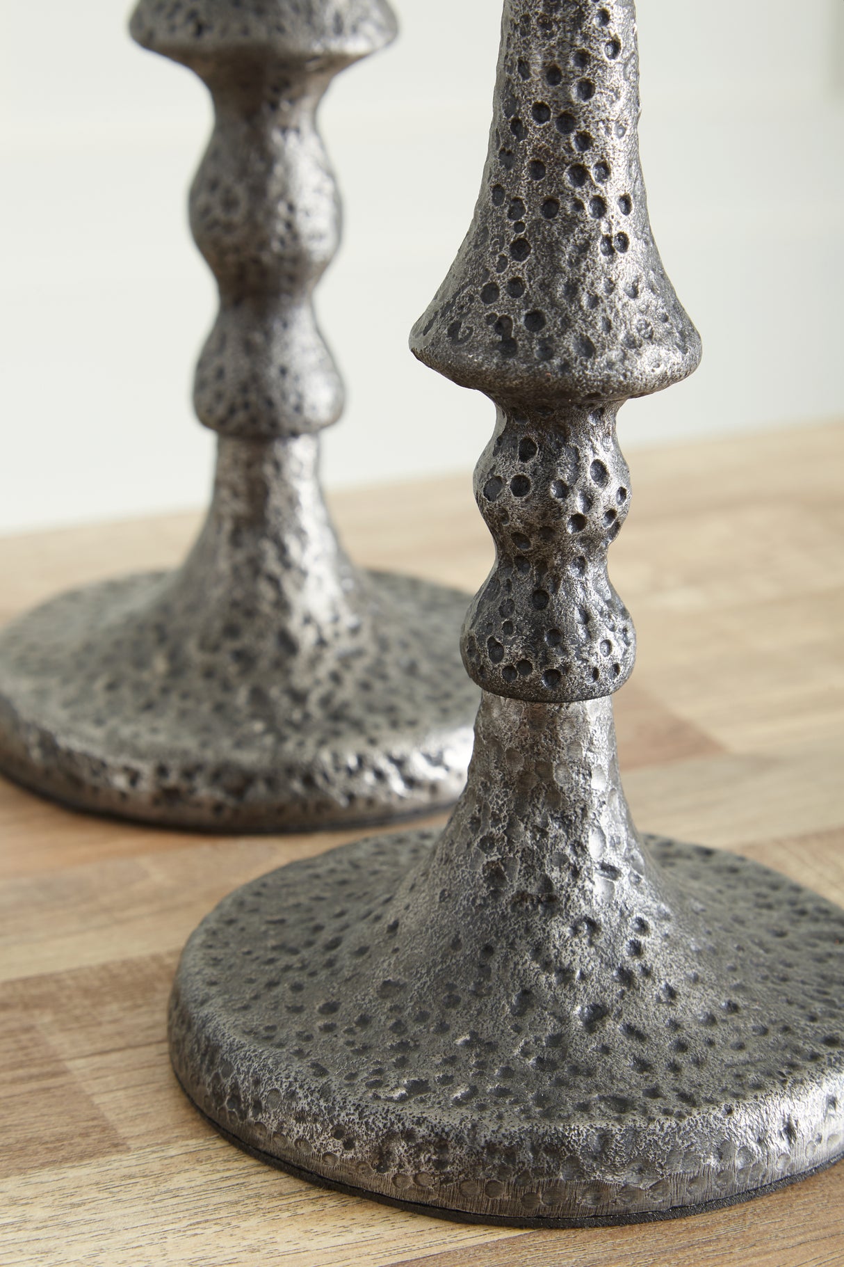 Eravell Pewter Finish Candle Holder from Ashley - Luna Furniture
