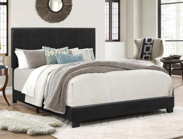 Erin Black California King Bed from Crown Mark - Luna Furniture