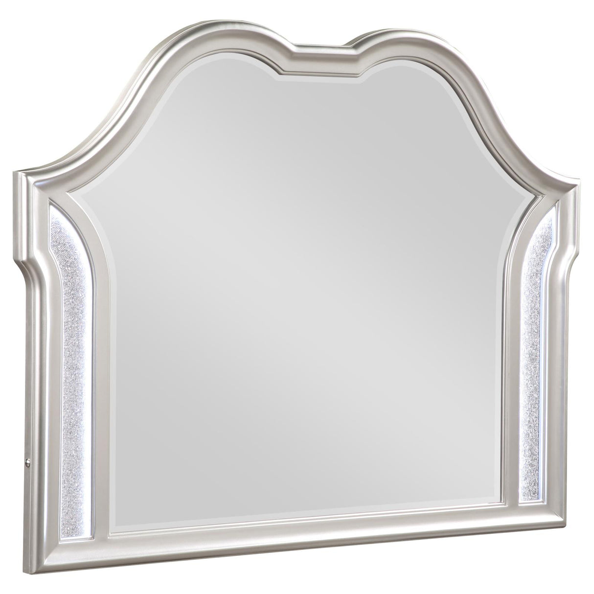 Evangeline Silver Oak Camel Top Dresser Mirror (Mirror Only) from Coaster - Luna Furniture