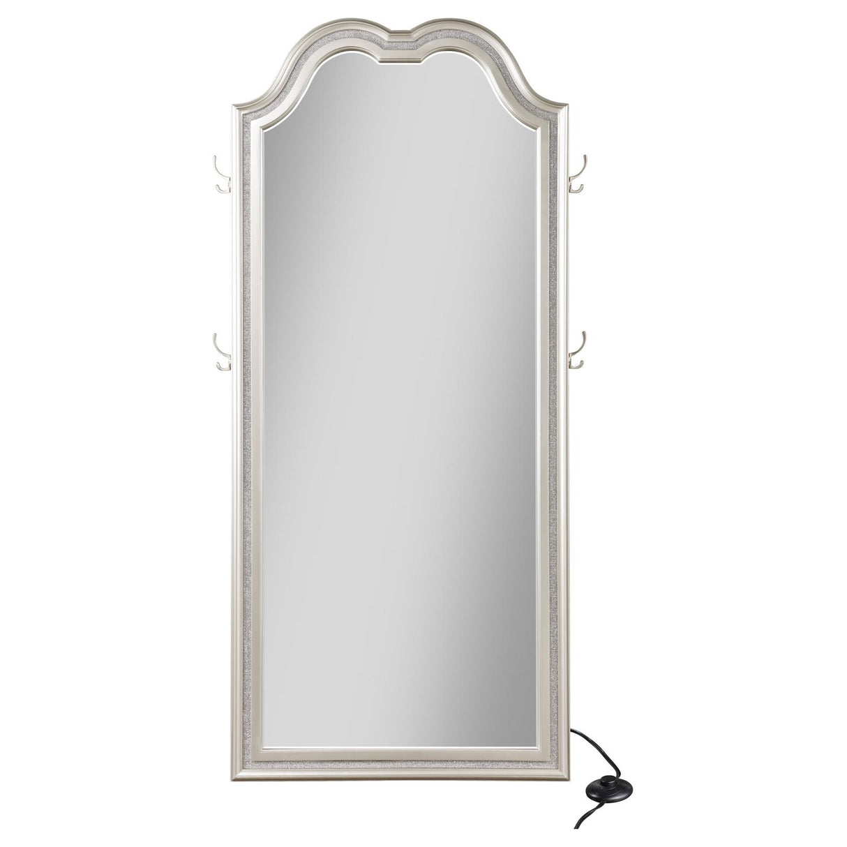 Evangeline Silver Oak Full Length LED Floor Mirror from Coaster - Luna Furniture