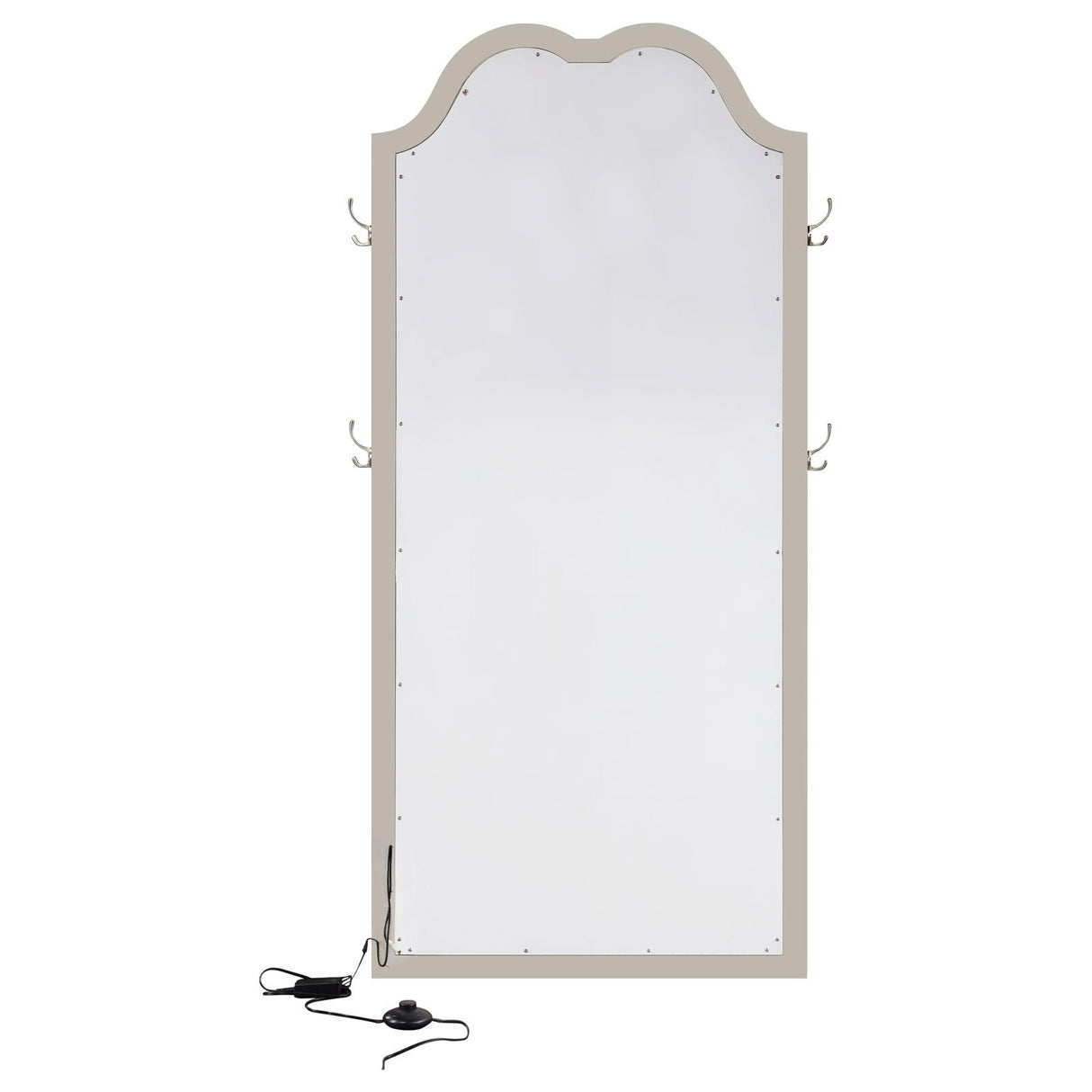 Evangeline Silver Oak Full Length LED Floor Mirror from Coaster - Luna Furniture