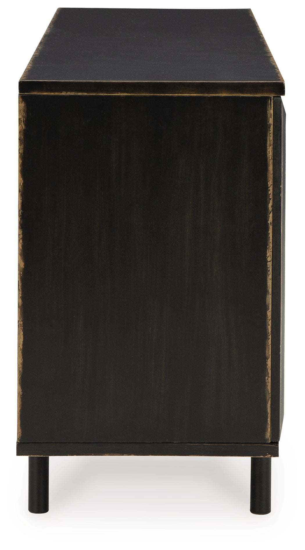 Fair Ridge Distressed Black Accent Cabinet from Ashley - Luna Furniture