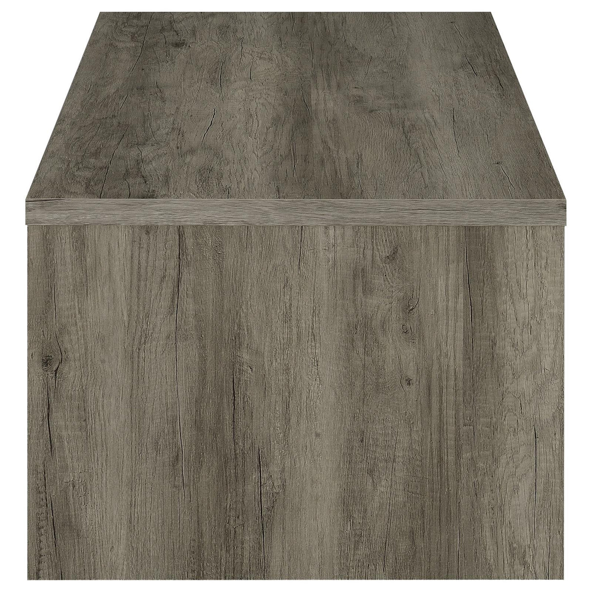 Felix Gray Driftwood 2-Drawer Rectangular Engineered Wood Coffee Table from Coaster - Luna Furniture