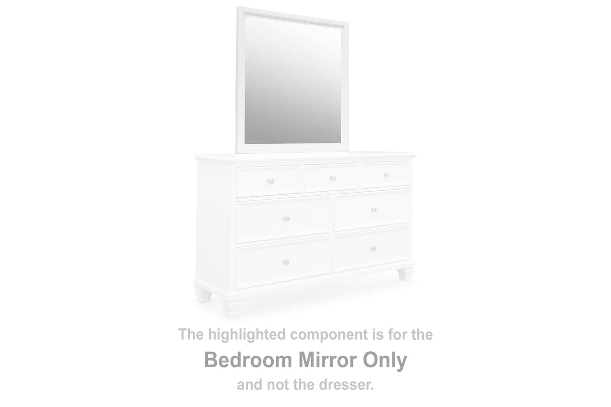 Fortman White Bedroom Mirror (Mirror Only) from Ashley - Luna Furniture