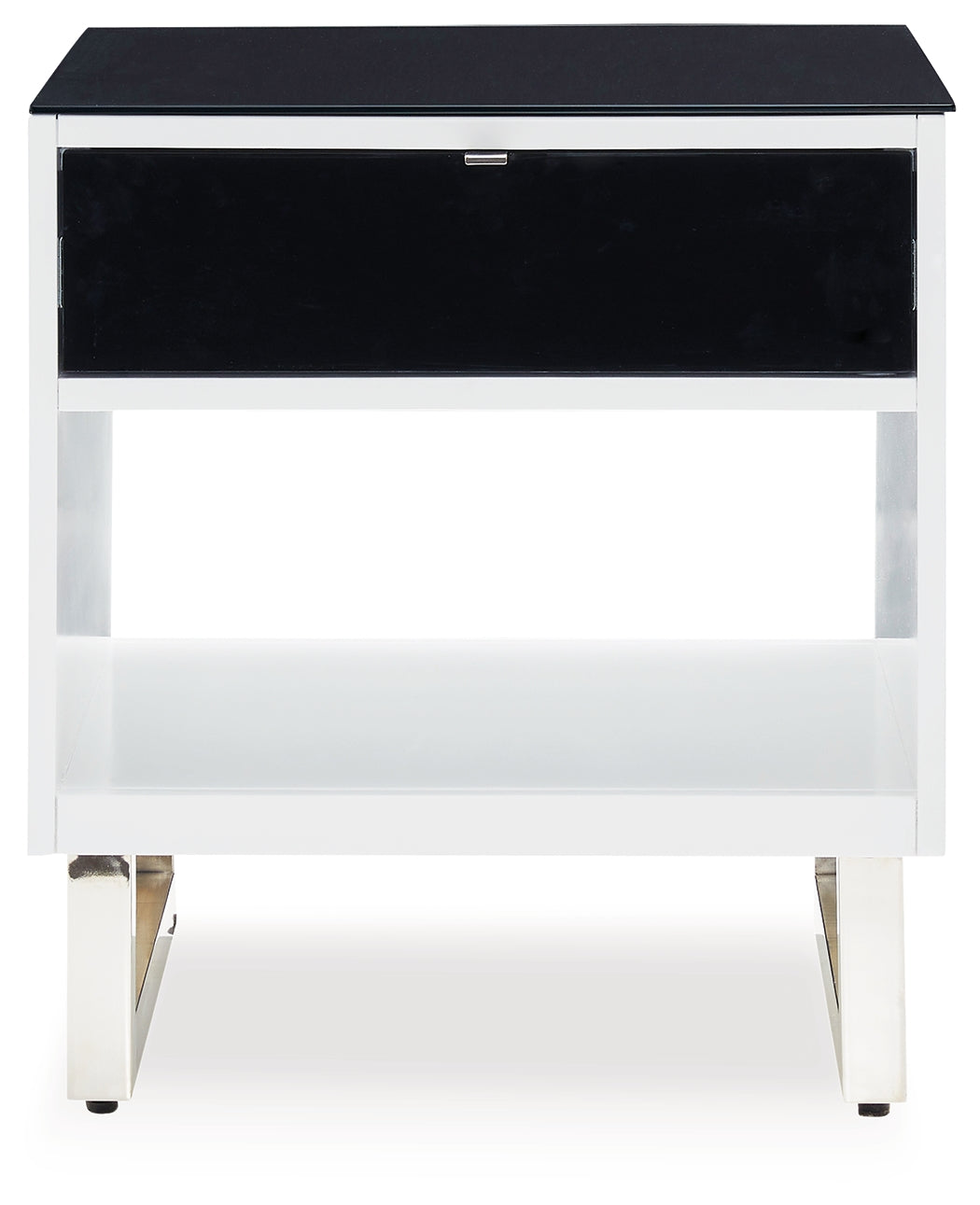 Gardoni White/Black End Table from Ashley - Luna Furniture