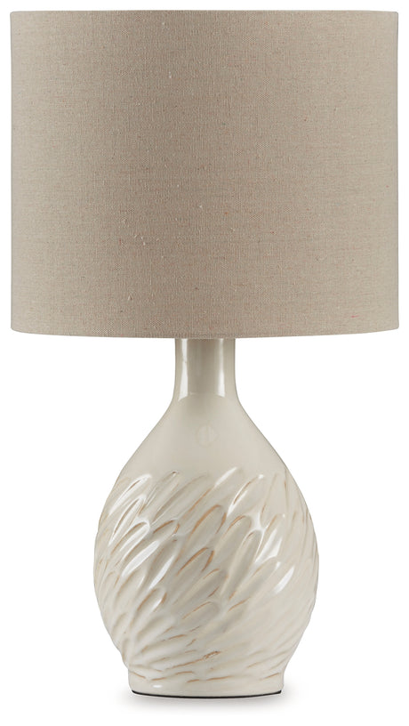 Garinton Cream Table Lamp - L180194 - Luna Furniture