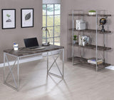 Grimma Writing Desk Rustic Grey Herringbone - 802611 - Luna Furniture