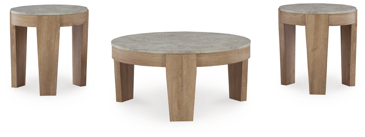 Guystone Light Brown Table from Ashley - Luna Furniture
