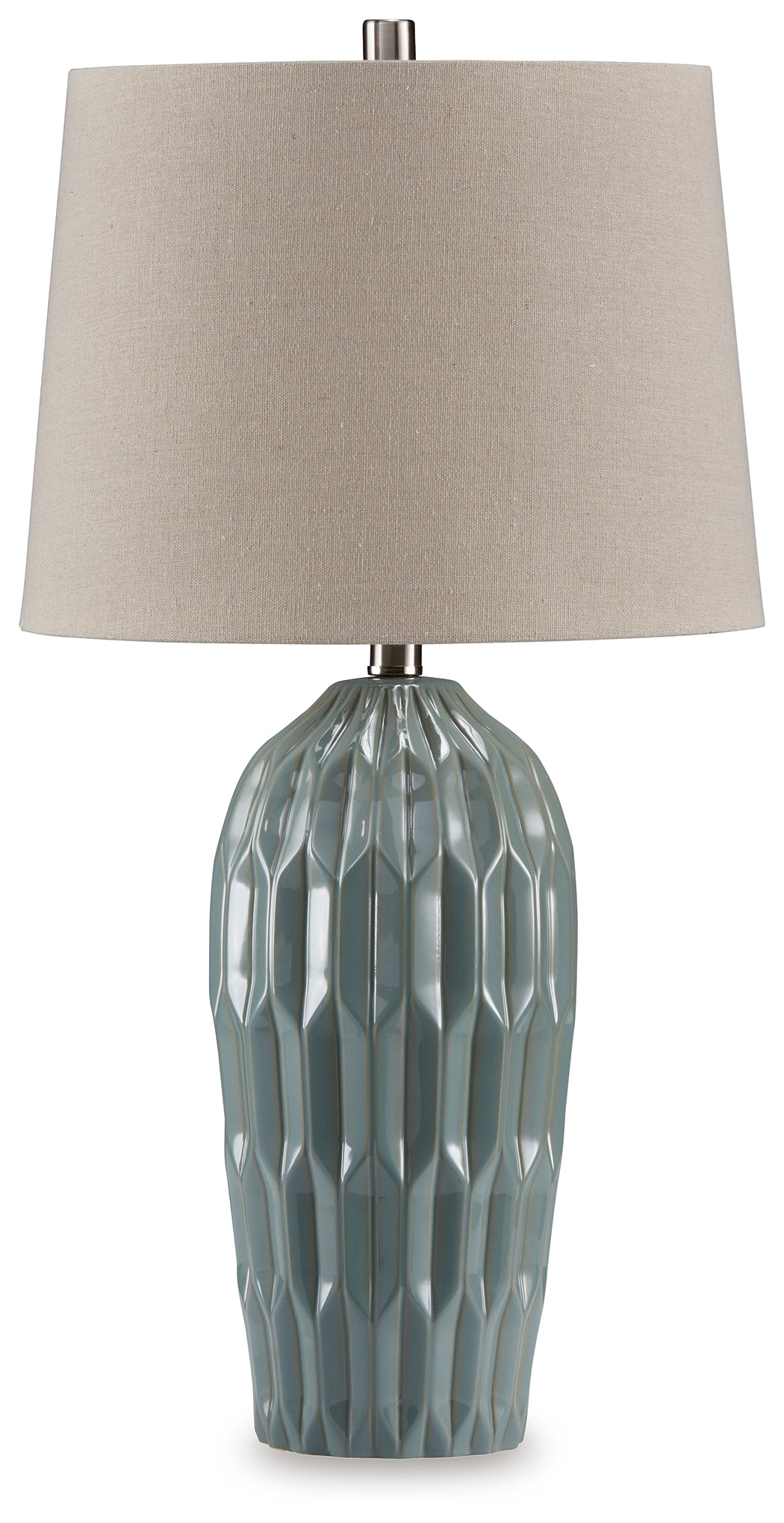 Hadbury Pale Blue/Teal Table Lamp from Ashley - Luna Furniture